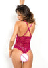 Body de Renda Frente Única com Gola Choker