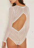 Body Decotado Branco em Tule