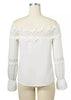 Blusa Ombro a Ombro Bordada Renda
