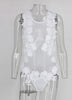 Body Tule Bordado Floral