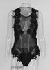 Body Tule Bordado Floral