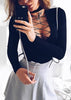 Body Choker Gola Alta Decote Trançado