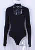 Body Choker Gola Alta Decote Trançado