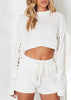 Blusa Cropped Trançado com Ilhos