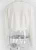 Blusa Cropped Trançado com Ilhos