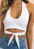 Regata Cropped Frente Única Branco