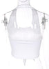 Regata Cropped Frente Única Branco