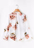 Blusa Mullet Estampada Decote v Transpassado