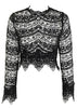 Blusa Top Cropped Renda Guipir