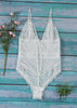 Body Sexy Renda Tule e Detalhe Trançado