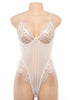 Body Renda Transparente com Tule