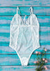Body de Renda e Tule com Tiras Strappy
