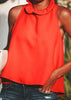 Blusa com Babado e Laço na Gola