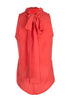 Blusa com Babado e Laço na Gola