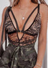 Body Strappy Renda com Tule