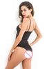Body Strappy Renda Recorte em Tule