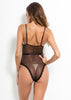 Body Sensual Renda com Recorte em Tule