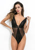 Body Renda com Tule Detalhe Trançado Frontal