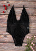 Body Renda com Tule Detalhe Trançado Frontal