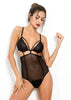 Body Tule Recorte Tiras Acinha