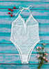 Body Renda Frente Única com Trançado Frontal