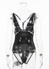 Body Renda Tule Tiras Strappy