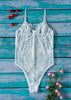 Body de Renda Floral e Tule