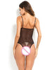 Body de Renda e Tule com Bojo