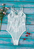 Body Strappy Renda com Recortes em Tule