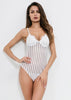 Body Tule Listras com Renda