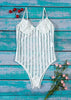 Body Tule Listras com Renda