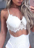 Body Renda com Recorte na Frente