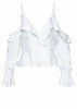 Blusa Ombro Vazado com Babado