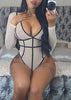 Body Tule Manga Longa