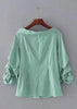 Blusa De Ombro Caido Listrada