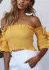 Top Cropped Ombro a Ombro Ciganinha