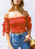 Top Cropped Ombro a Ombro Ciganinha