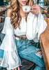 Cropped Cigana com Babado