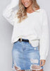 Blusa em Tricô com Decote v nas Costas