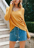 Blusa Transpassada de Tricô