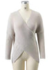 Blusa Transpassada de Tricô