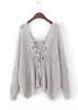 Blusa Tricot Trançada nas Costas com Ilhós