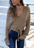 Blusa de Tricot Mullet Decote v Transpassado