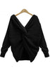 Blusa de Tricot Feminina Decote Nó Transpassado