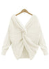 Blusa de Tricot Feminina Decote Nó Transpassado