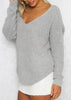 Blusa de Tricot Feminina Decote Nó Transpassado