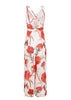 Macacão Floral Pantalona com Fenda