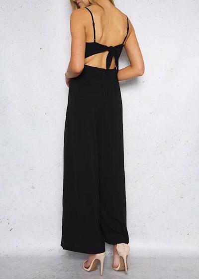 Macacão Pantalona Preto para Festa