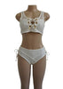 Conjunto Cropped e Calcinha em Renda