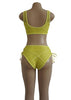 Conjunto Cropped e Calcinha em Renda